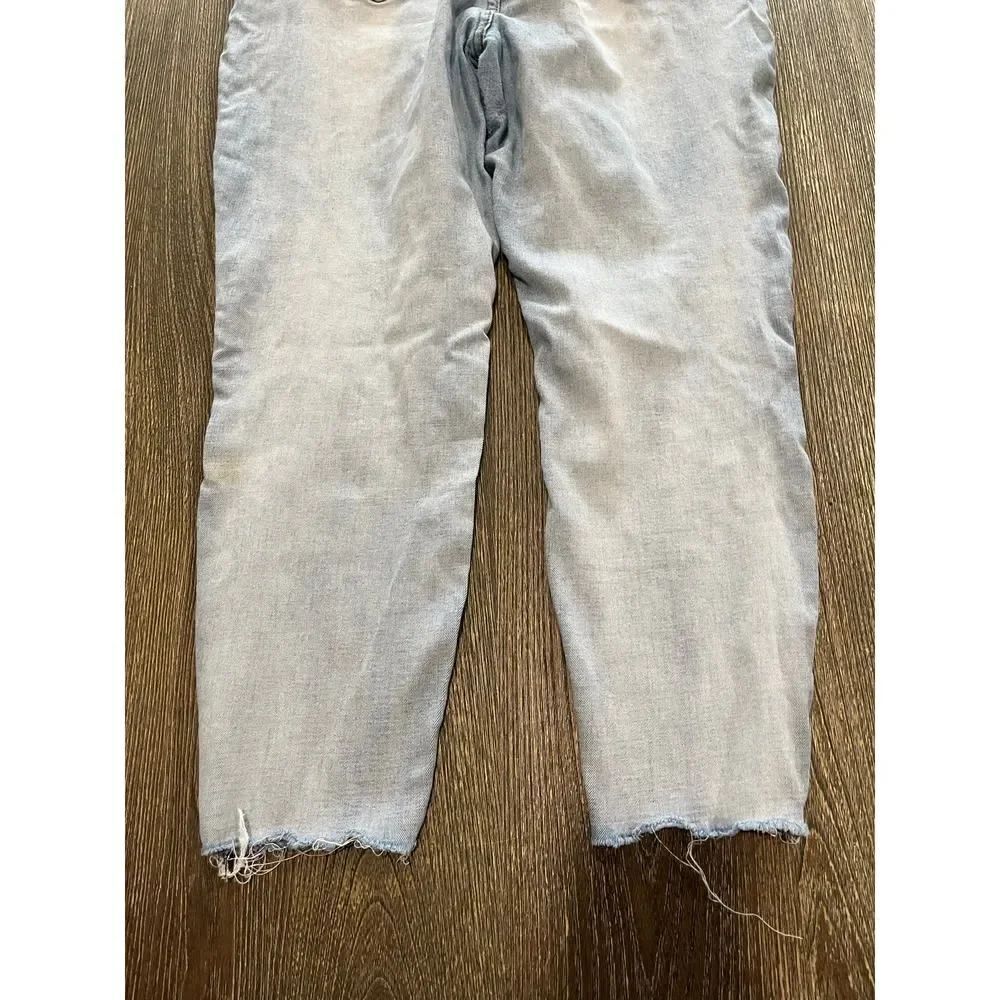 Pistola Arielle Skinny Scissor Cut Hem Jeans Mid Rise Light Wash Blue Size 33 - Picture 8 of 12